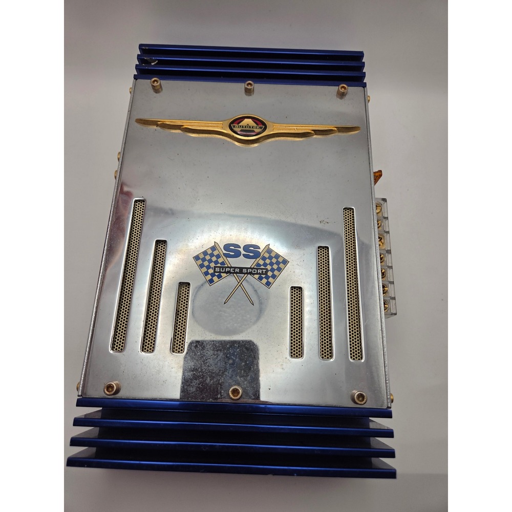 Autotek Super Sport SS 200.2 Car Amplifier 200 Watts 2 Channel Chrome Blue Bass